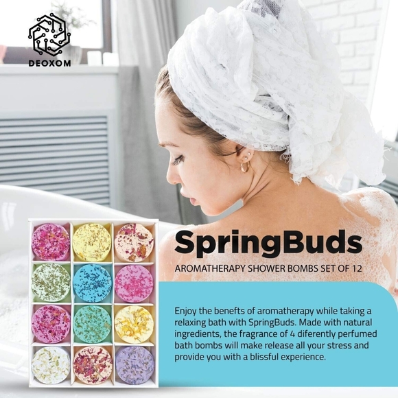 Deoxom Shower Bombs- Natural, Vegan - Shower Steamers- Beauty Essentials - Picture 6 of 7